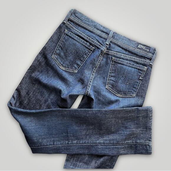 CITIZENS OF HUMANITY 142 AVA LOW RISE STRAIGHT LEG Y2K DARK JEANS 27 - Picture 4 of 7
